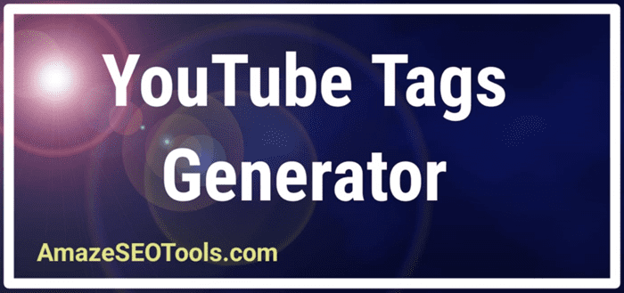 YouTube Tag Generator from Amaze SEO Tools